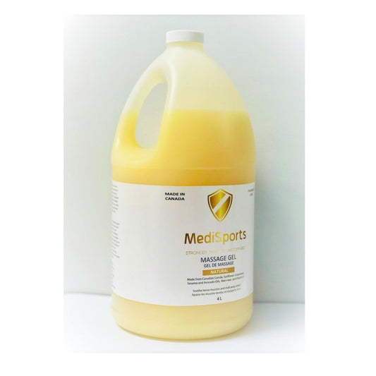 MediSports Natural Massage Gel – 4 Litre - physio supplies canada