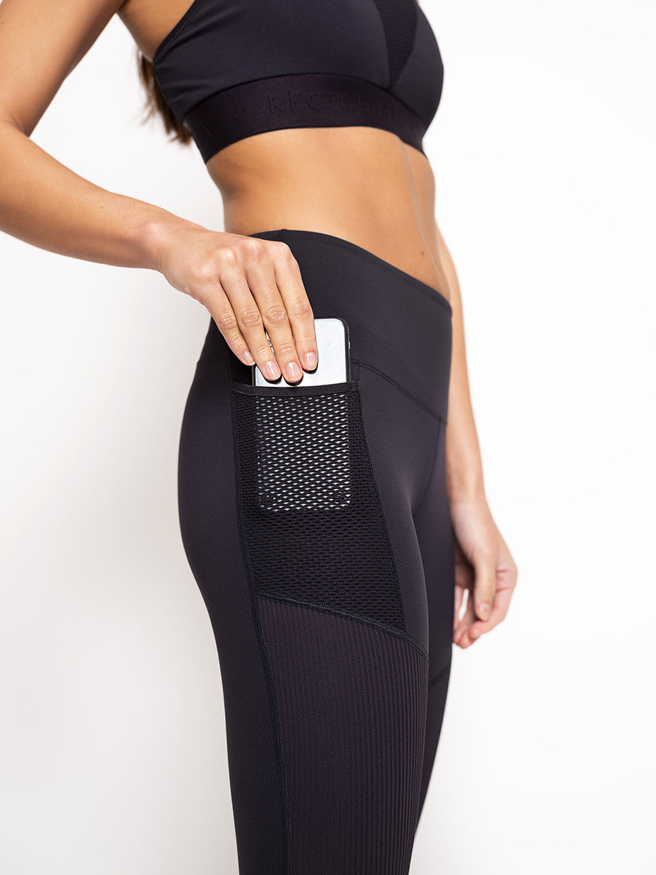 Rectoverso- Rebel Black legging - medisports